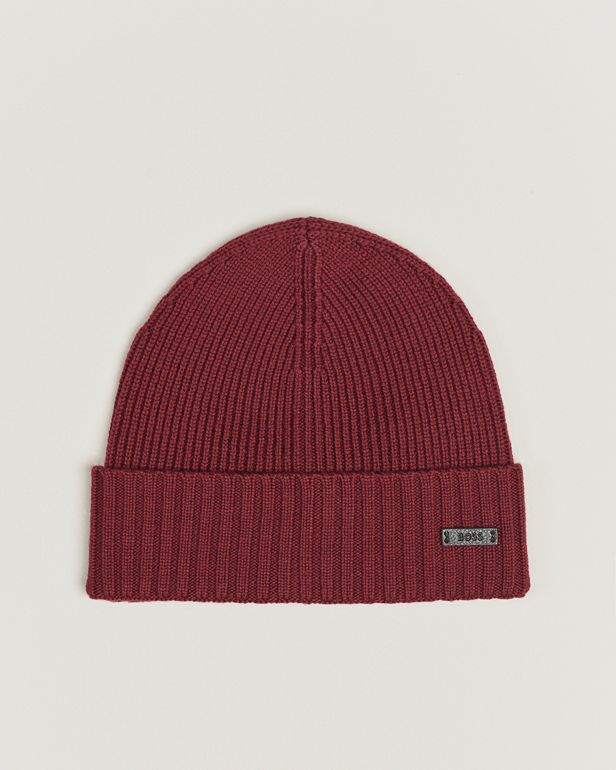 Herr | BOSS BLACK Fati Beanie Dark Red | BOSS BLACK | Fati Beanie Dark Red
