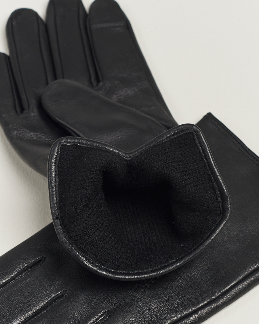 Herr |  | BOSS BLACK | Hainz Leather Gloves Black