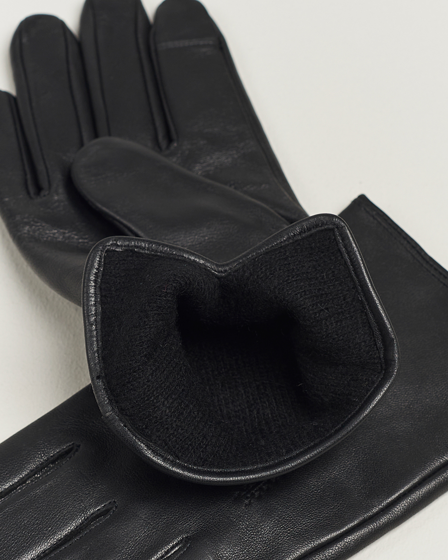 Herr | BOSS BLACK Hainz Leather Gloves Black | BOSS BLACK | Hainz Leather Gloves Black