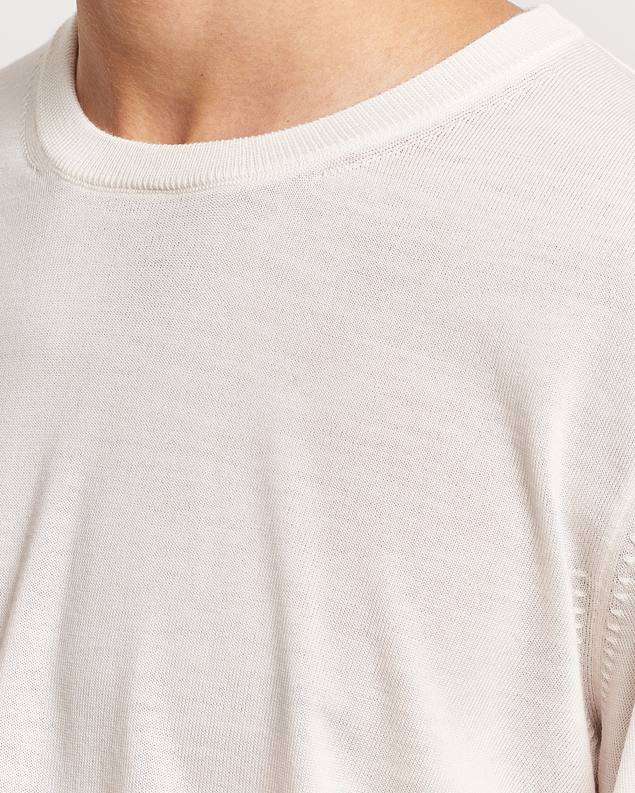 Herr | Tröjor | BOSS BLACK | Leno Knitted Sweater Open White