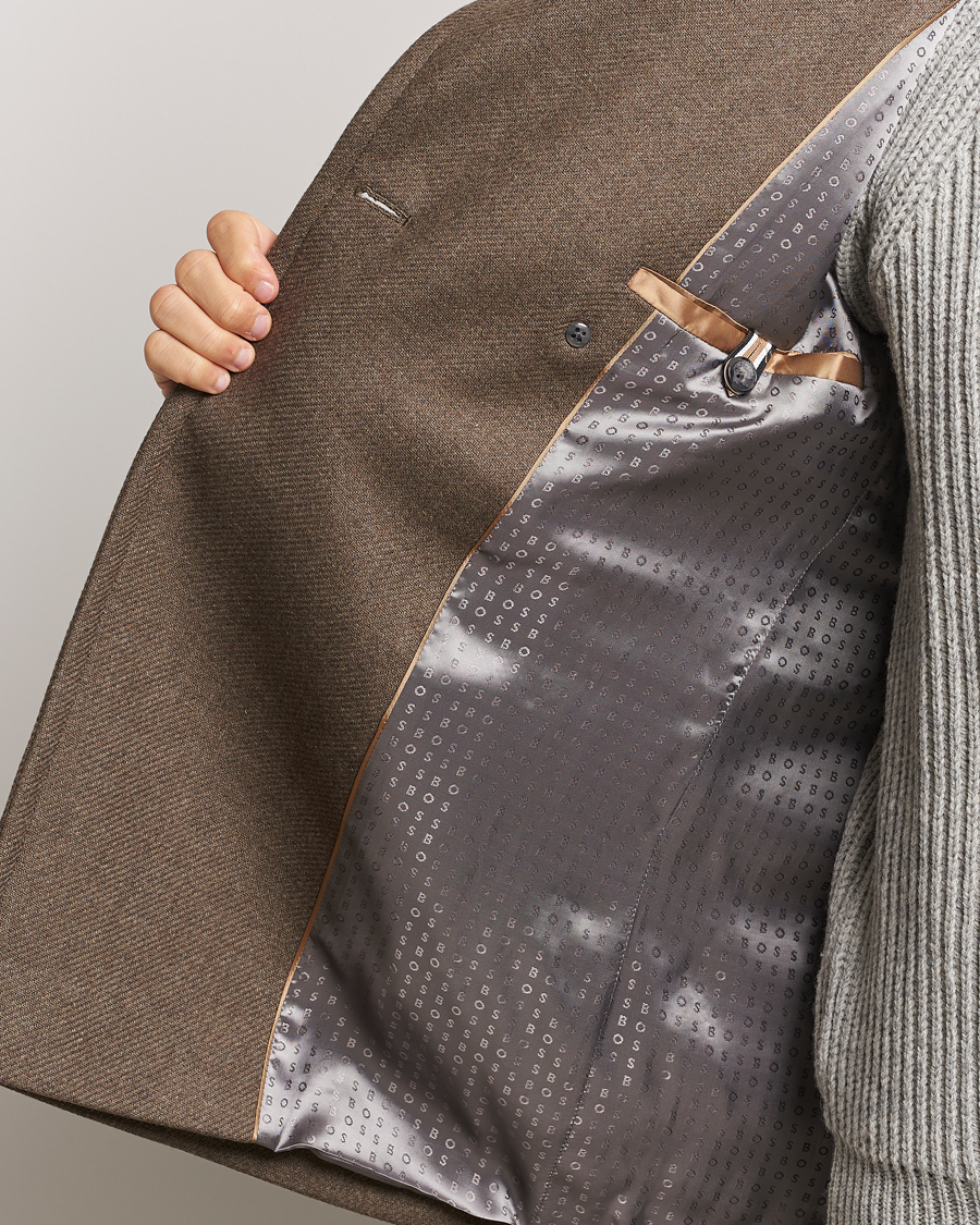 Herr | Jackor | BOSS BLACK | Hyde Peacoat Open Green