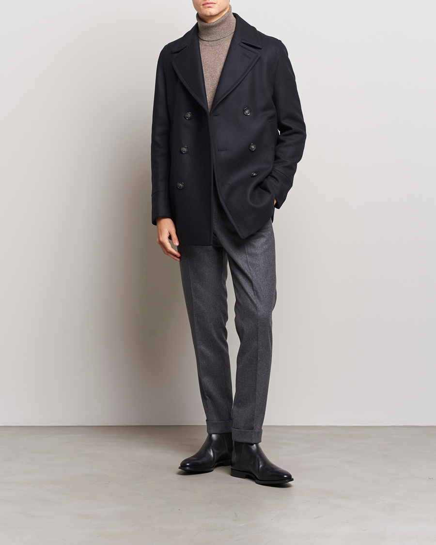 Herr | Jackor | BOSS BLACK | Hyde Peacoat Dark Blue