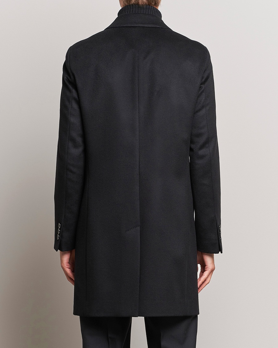 Herr | Jackor | BOSS BLACK | Hyde Wool/Cashmere Coat Black