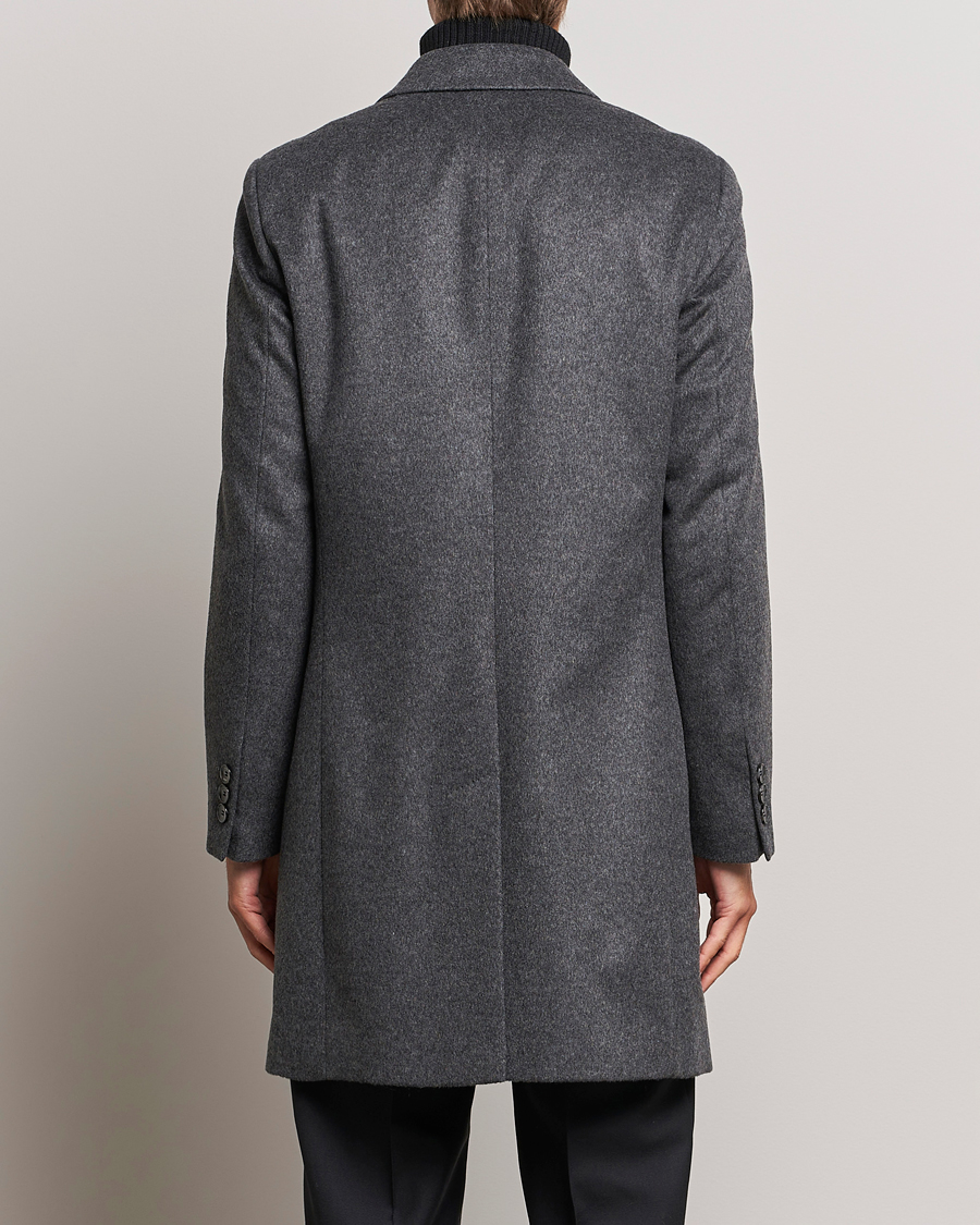 Herr | Jackor | BOSS BLACK | Hyde Wool/Cashmere Coat Medium Grey