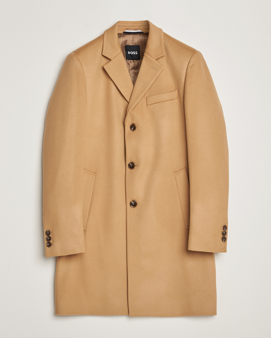 Herr |  | BOSS BLACK | Hyde Wool/Cashmere Coat Medium Beige