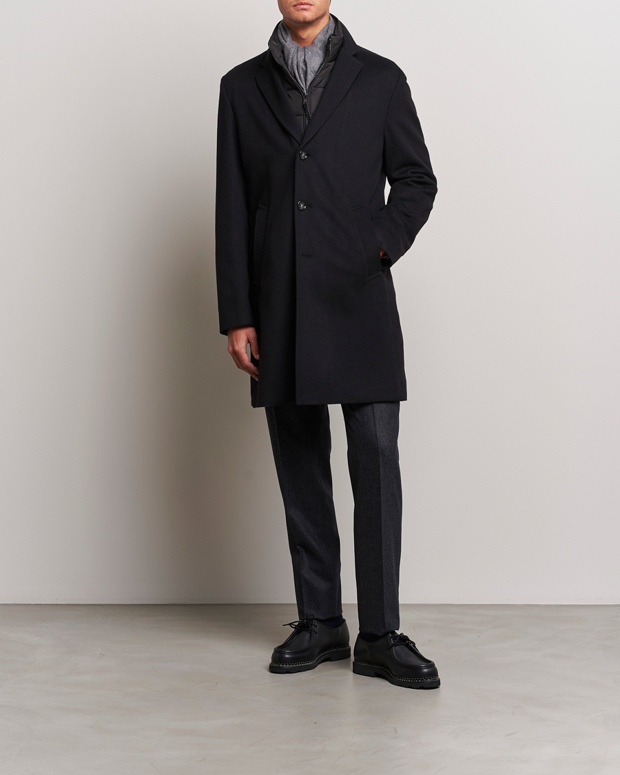 Herr | Jackor | BOSS BLACK | Hyde Wool Bib Coat Black