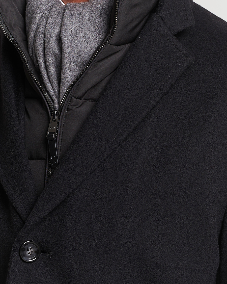 Herr | Jackor | BOSS BLACK | Hyde Wool Bib Coat Black