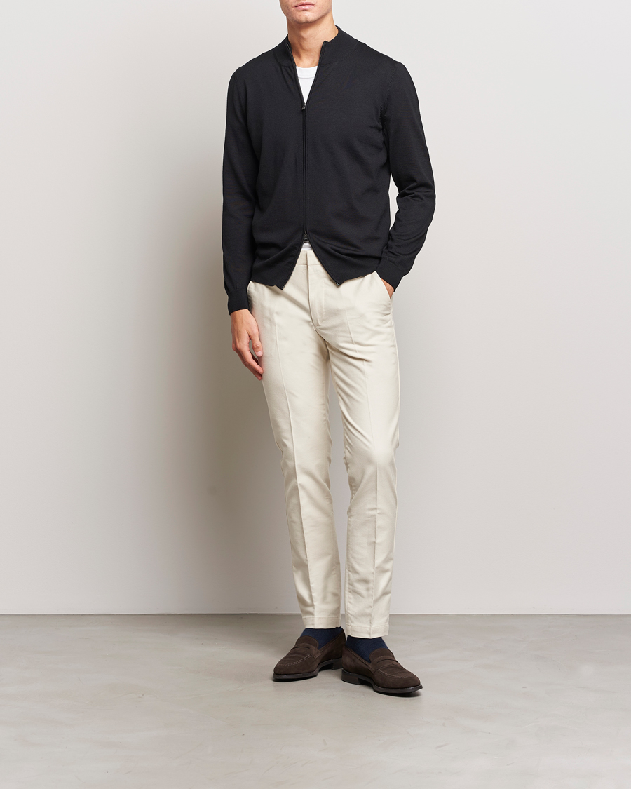 Herr | Byxor | BOSS BLACK | Kaito1 Structured Chinos Open White