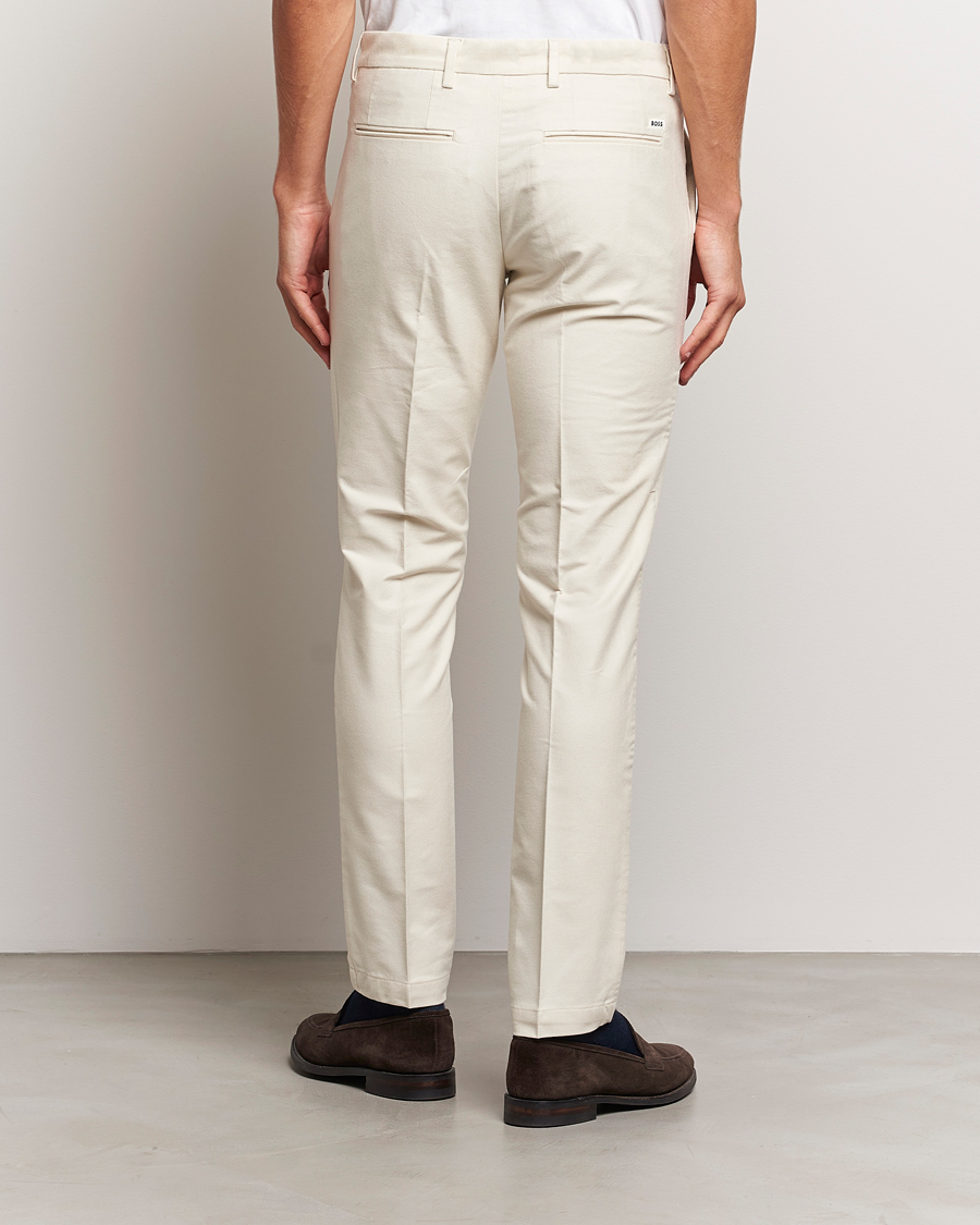Herr | Byxor | BOSS BLACK | Kaito1 Structured Chinos Open White