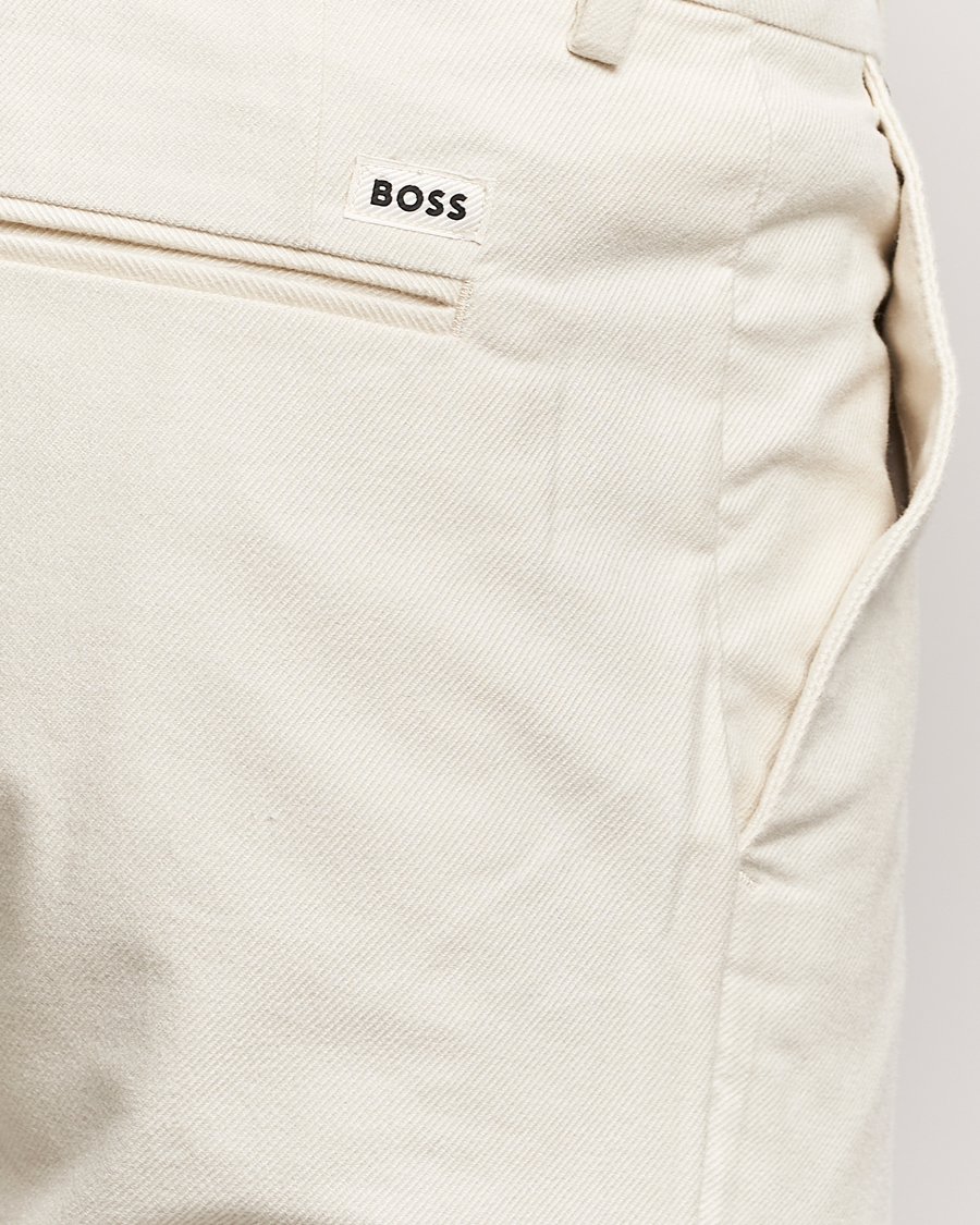 Herr | Byxor | BOSS BLACK | Kaito1 Structured Chinos Open White