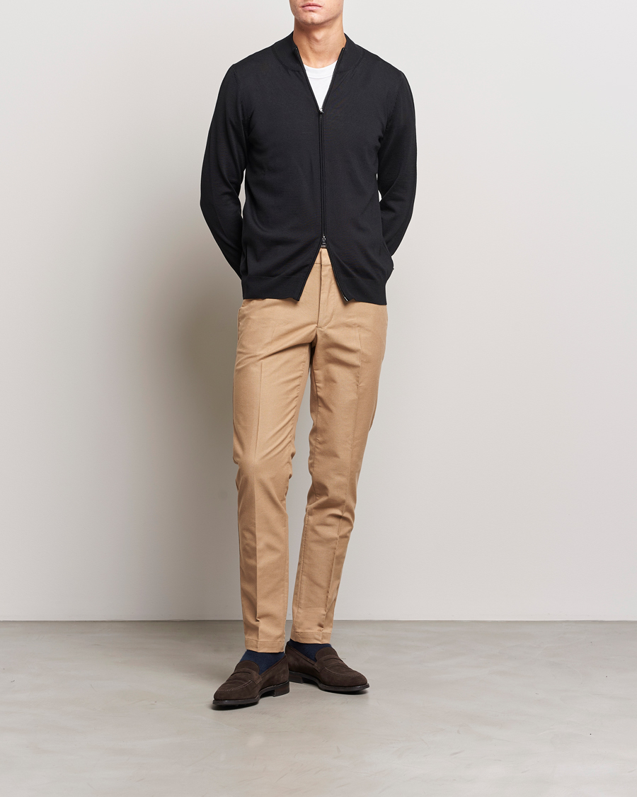 Herr | Byxor | BOSS BLACK | Kaito1 Structured Chinos Medium Beige