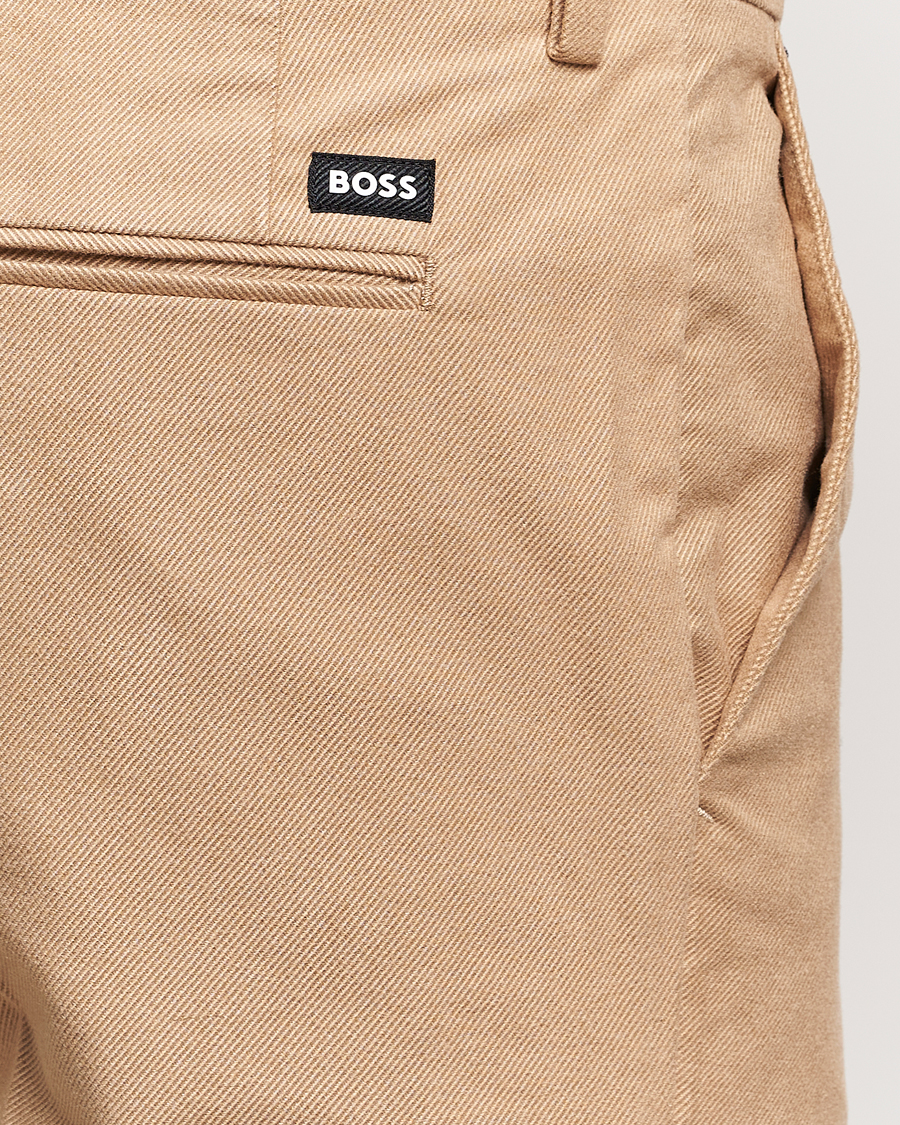 Herr | Byxor | BOSS BLACK | Kaito1 Structured Chinos Medium Beige