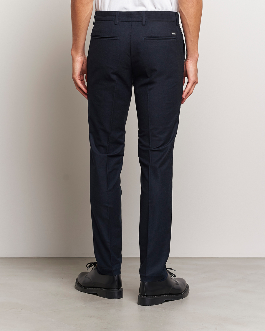 Herr | Byxor | BOSS BLACK | Kaito1 Structured Chinos Dark Blue