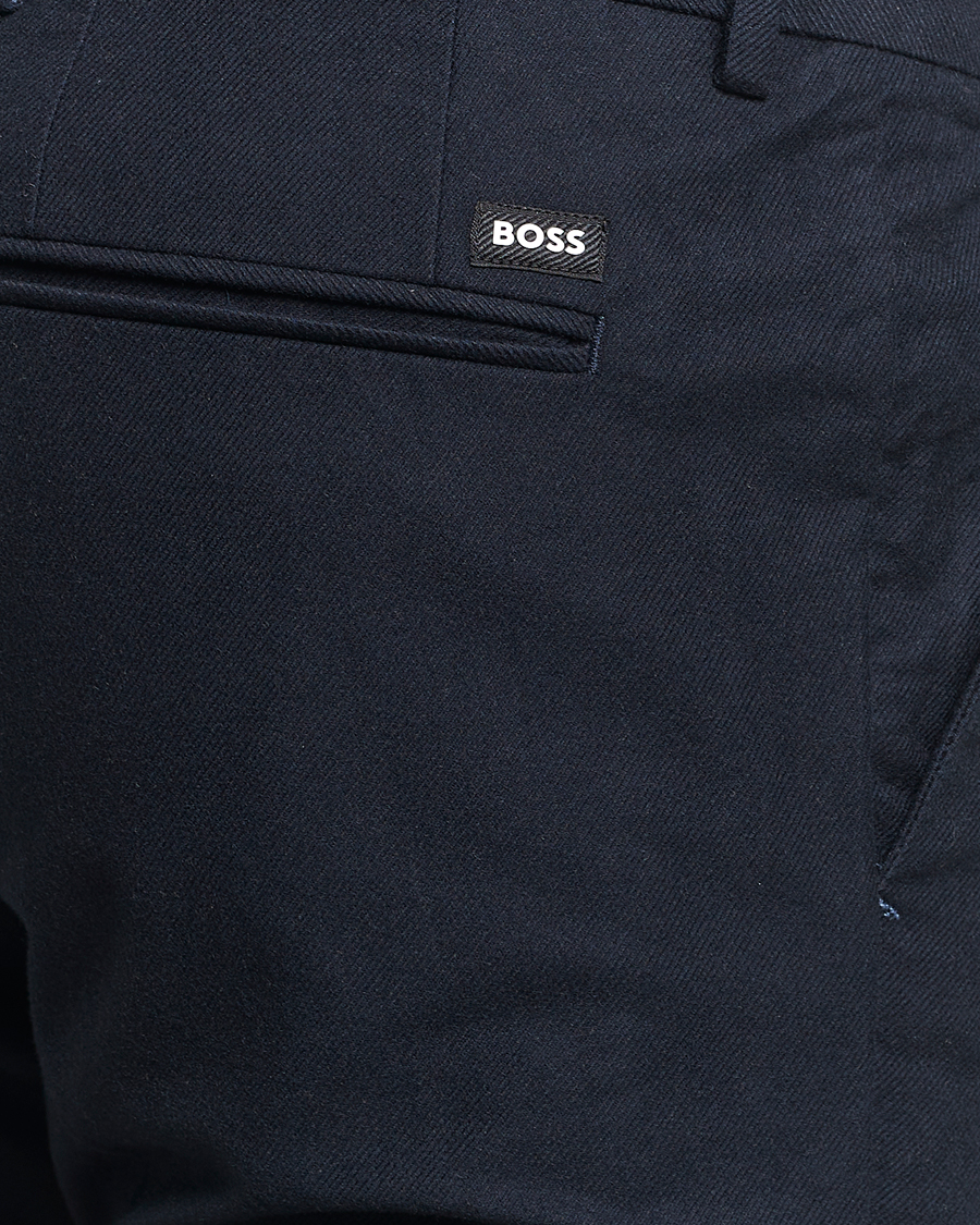 Herr | Byxor | BOSS BLACK | Kaito1 Structured Chinos Dark Blue