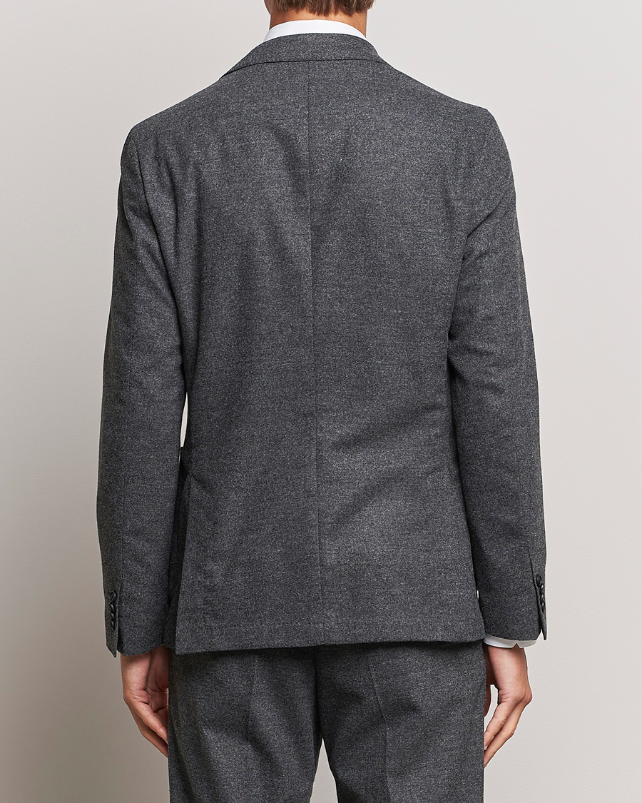 Herr | Kavajer | BOSS BLACK | Hanry Tech Flannel Blazer Dark Grey