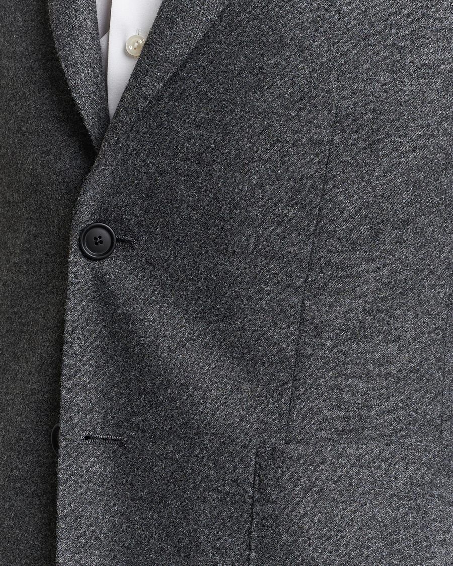 Herr | Kavajer | BOSS BLACK | Hanry Tech Flannel Blazer Dark Grey