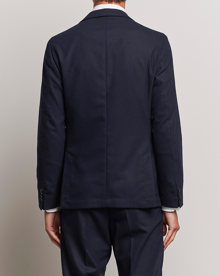 Herr | Kavajer | BOSS BLACK | Hanry Tech Flannel Blazer Dark Blue