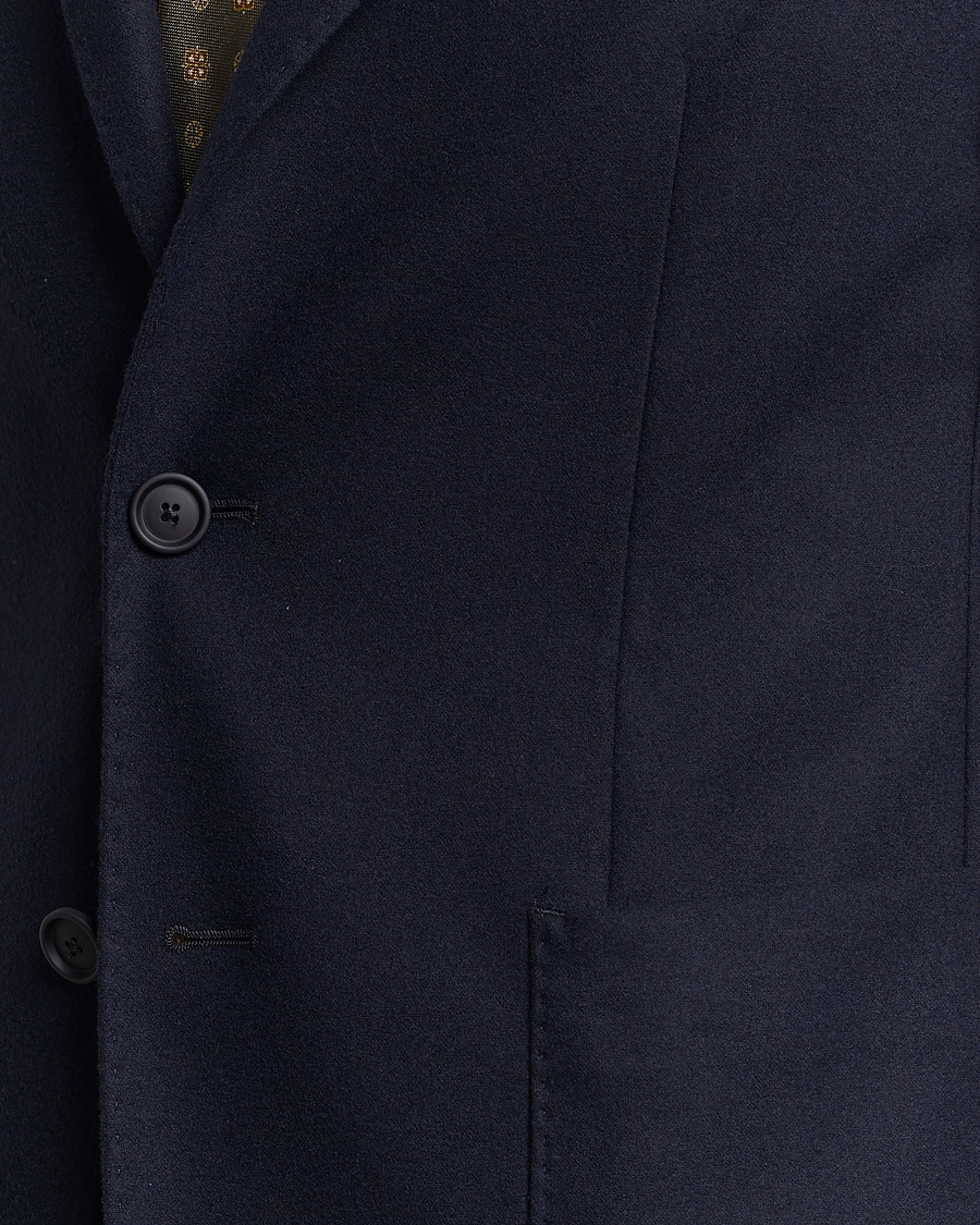 Herr | Kavajer | BOSS BLACK | Hanry Tech Flannel Blazer Dark Blue