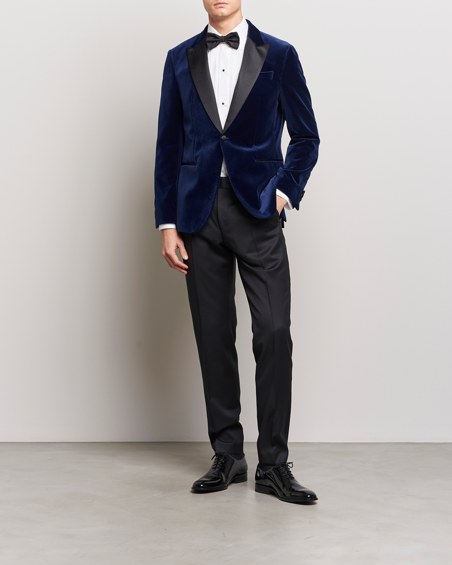 Herr | Kavajer | BOSS BLACK | Hutson Velvet Tuxedo Blazer Dark Blue