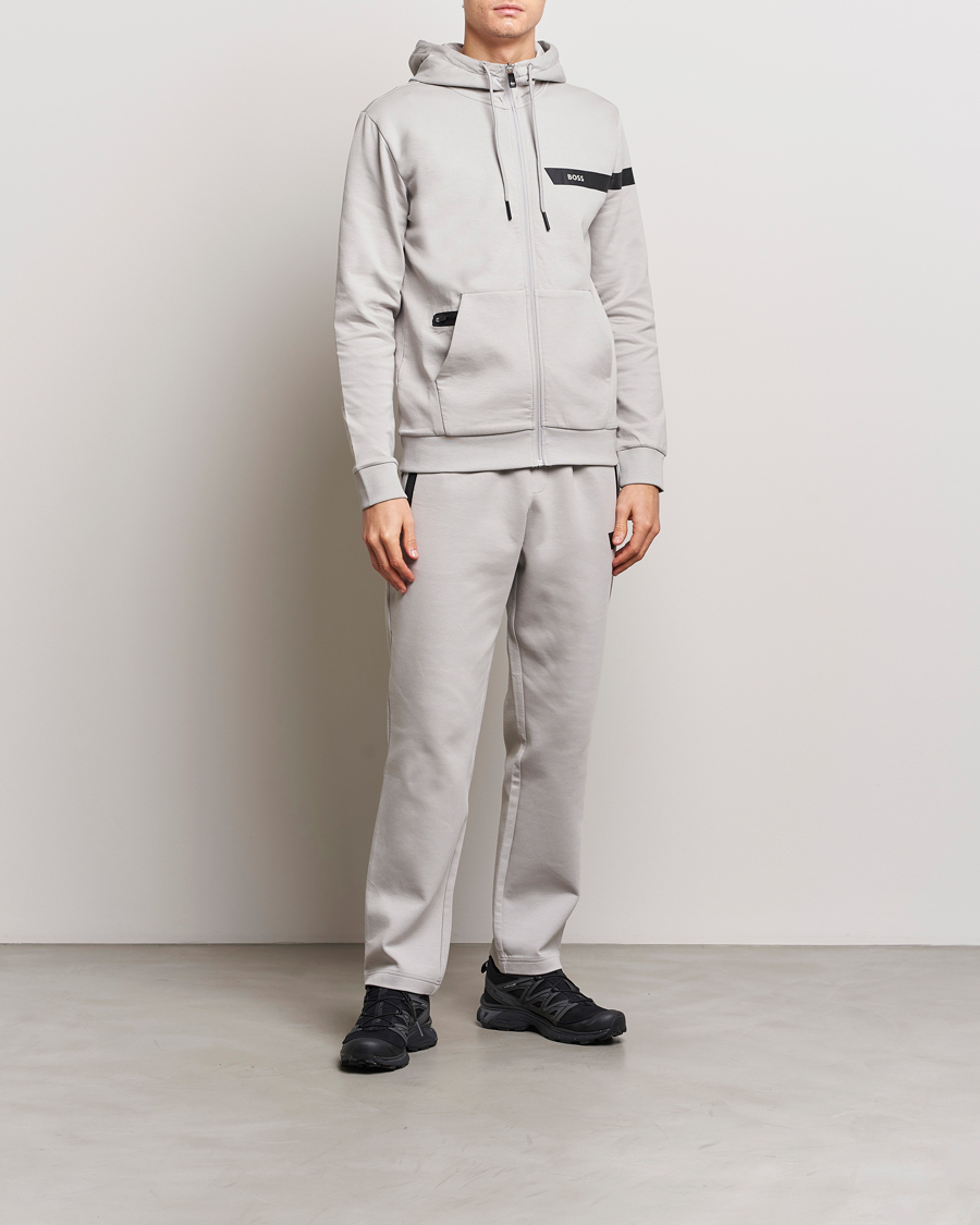 Herr | Byxor | BOSS GREEN | Hadim Sweatpants Open Grey
