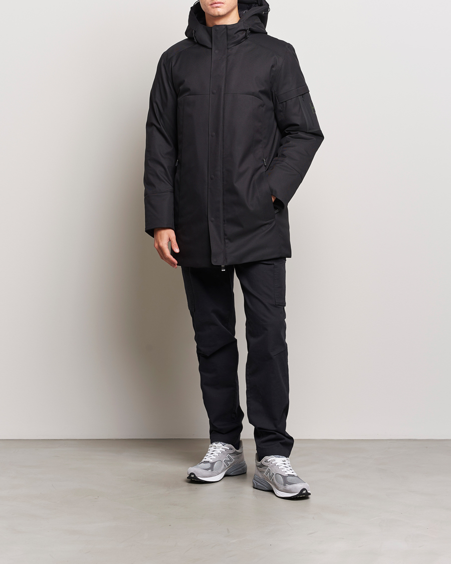 Herr | Jackor | BOSS GREEN | Terry Parka Black