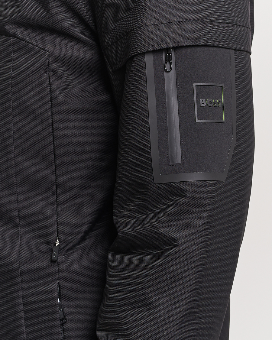Herr | Jackor | BOSS GREEN | Terry Parka Black