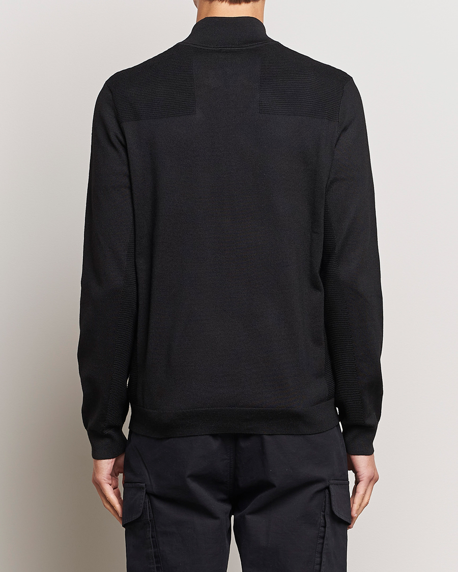 Herr | Tröjor | BOSS GREEN | Momentum Knitted Half Zip Black