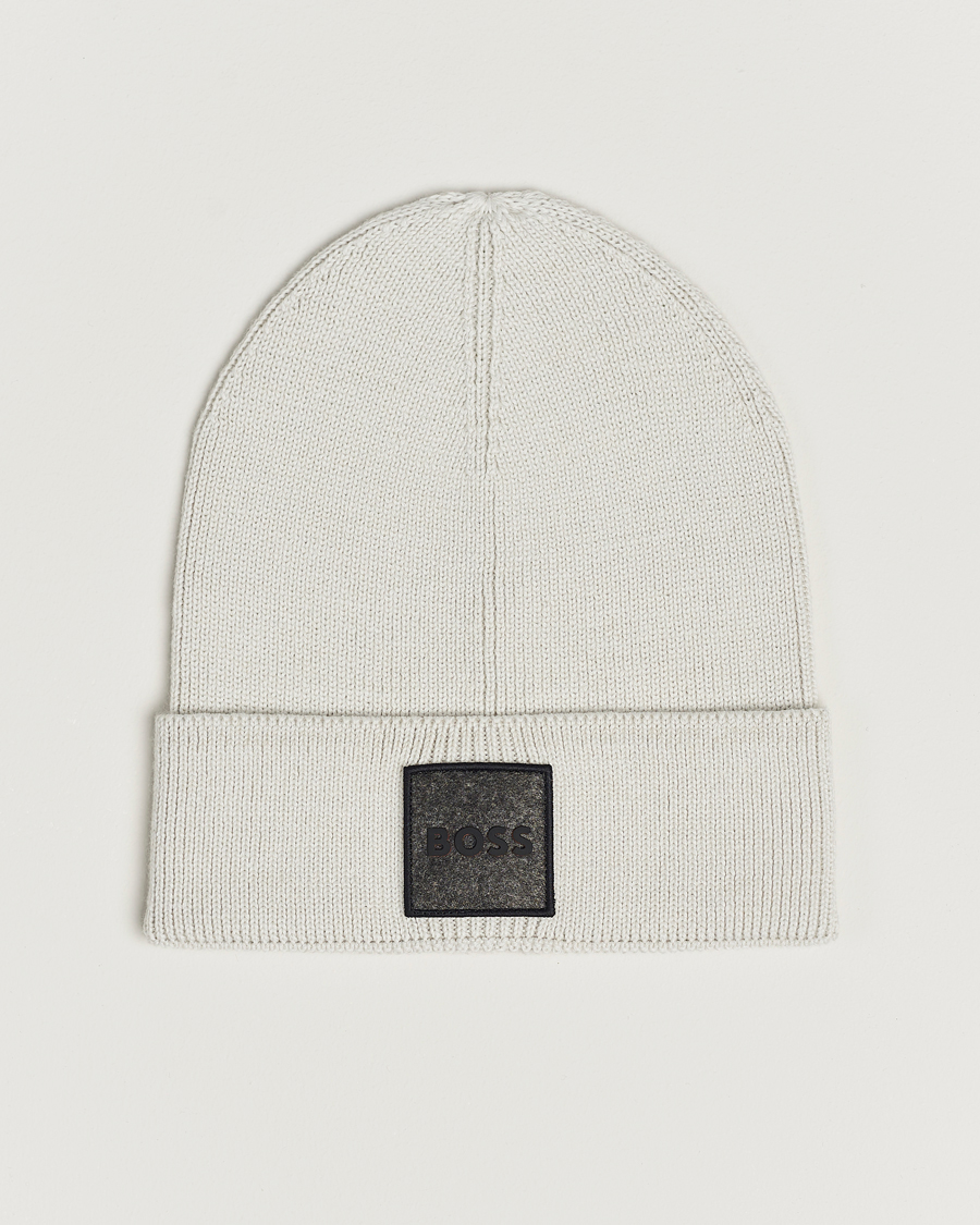 Herr | BOSS ORANGE Foxxy Logo Beanie Light Grey | BOSS ORANGE | Foxxy Logo Beanie Light Grey