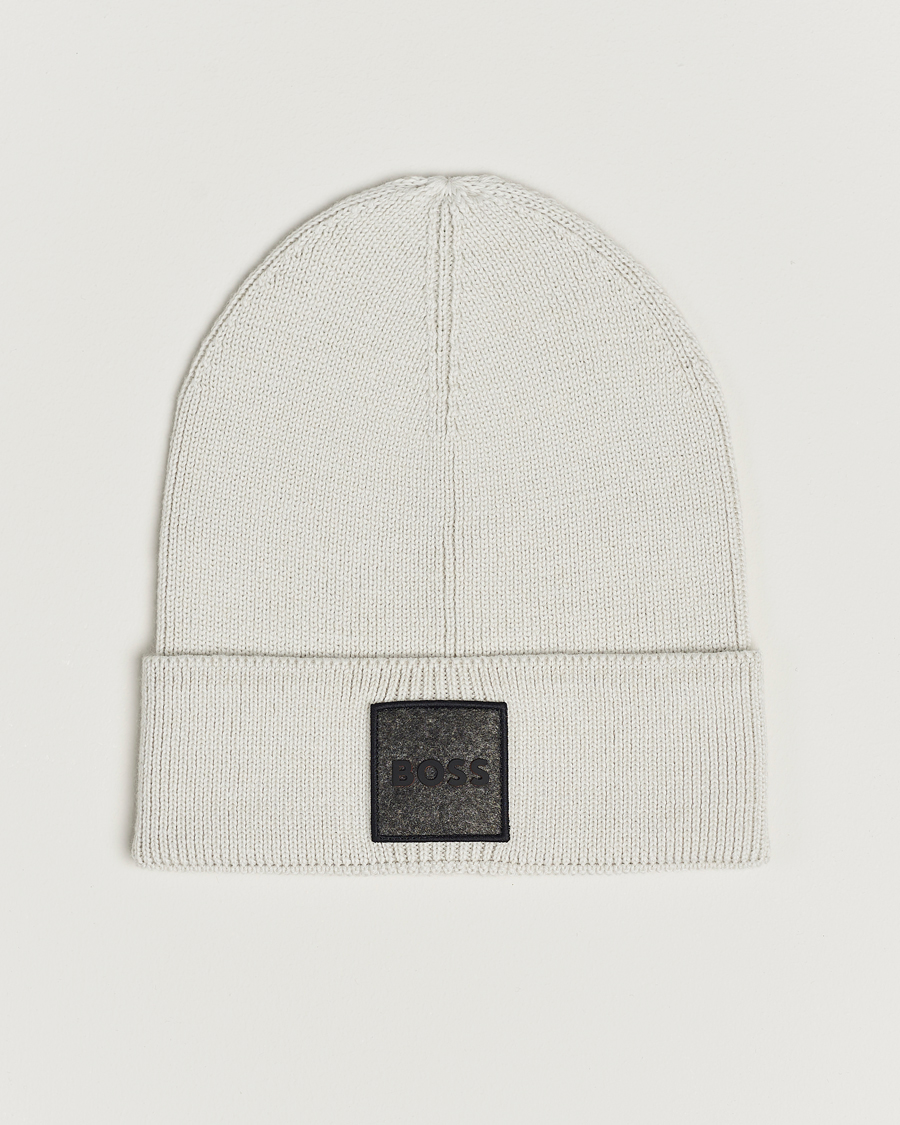 Beanie | - Carl Grey Foxxy Care ORANGE of BOSS Logo Light Herr