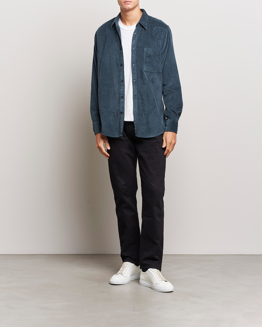 Herr | Skjortor | BOSS ORANGE | Relegant Corduroy Shirt Open Green