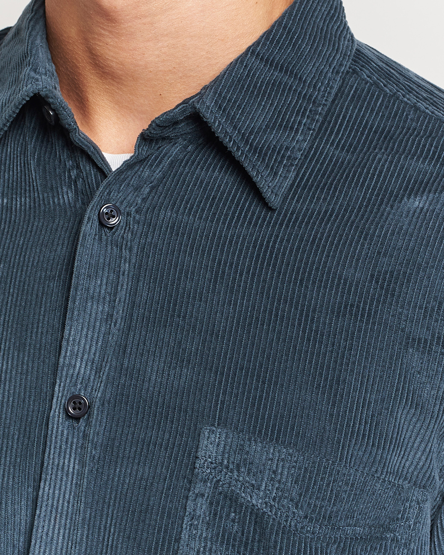Herr | Skjortor | BOSS ORANGE | Relegant Corduroy Shirt Open Green