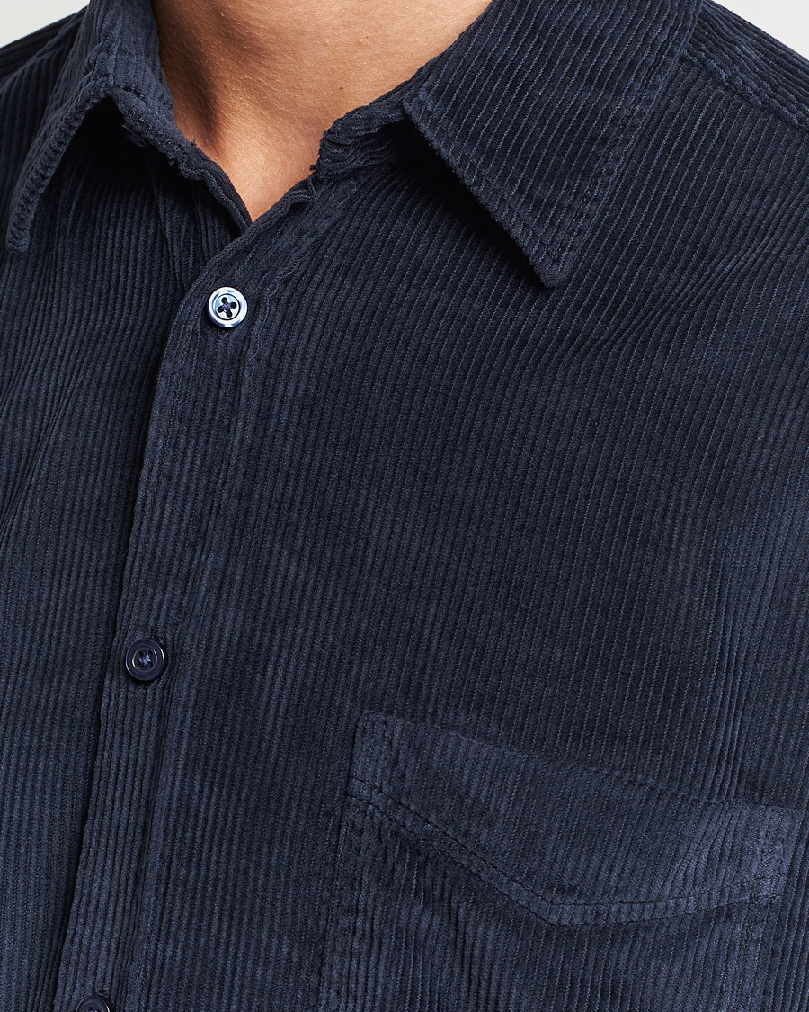 Herr | Skjortor | BOSS ORANGE | Relegant Corduroy Shirt Dark Blue