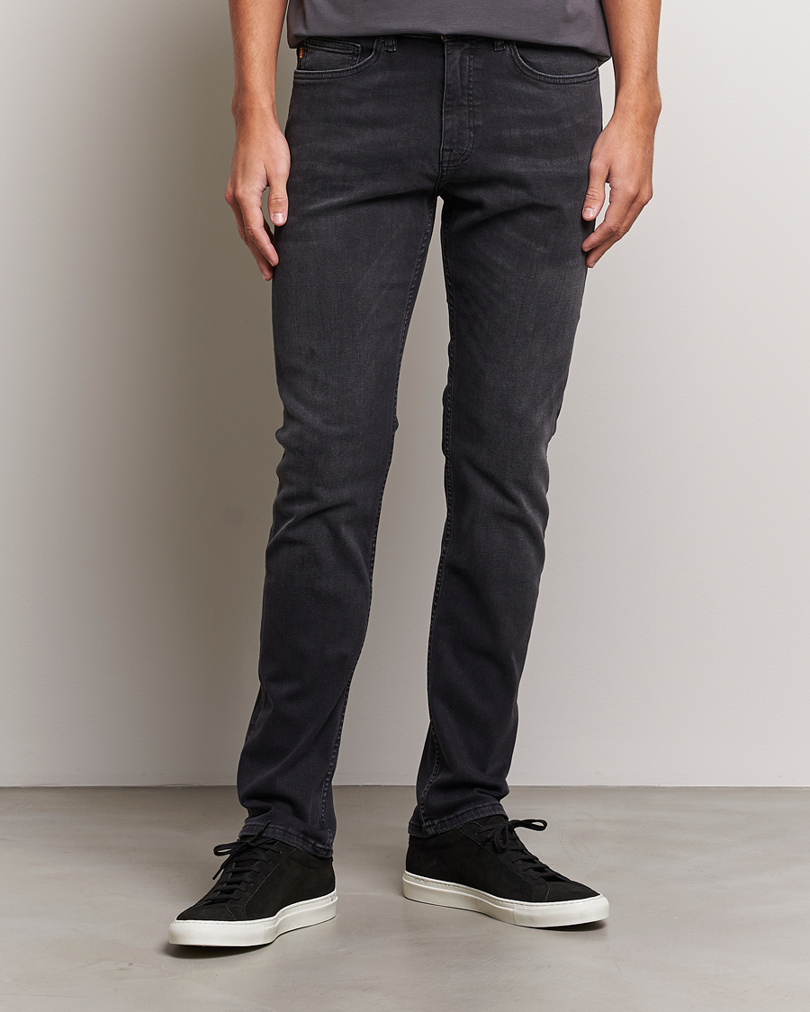 Herr | Grå jeans | BOSS ORANGE | Delaware Stretch Jeans Washed Black