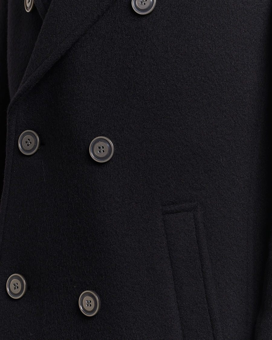 Herr | Jackor | HUGO | Miroy Wool Double Breasted Coat Black