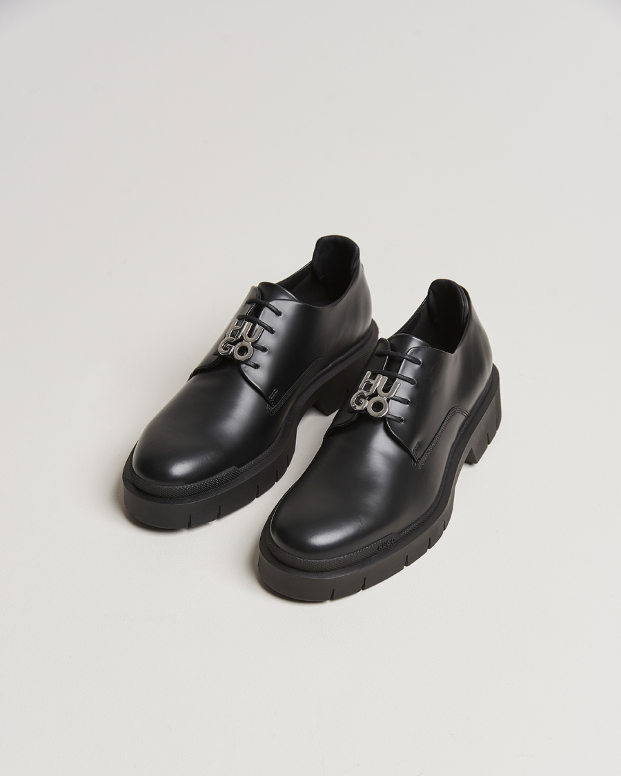 Herr | HUGO Denzel Chunky Leather Derby Black | HUGO | Denzel Chunky Leather Derby Black