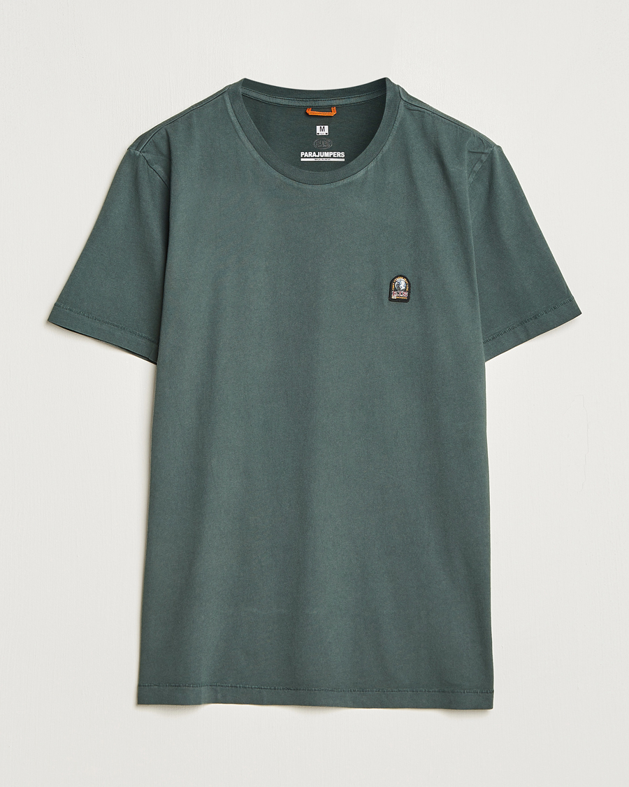 Herr | T-Shirts | Parajumpers | Patch Crew Neck T-Shirt Green Gables