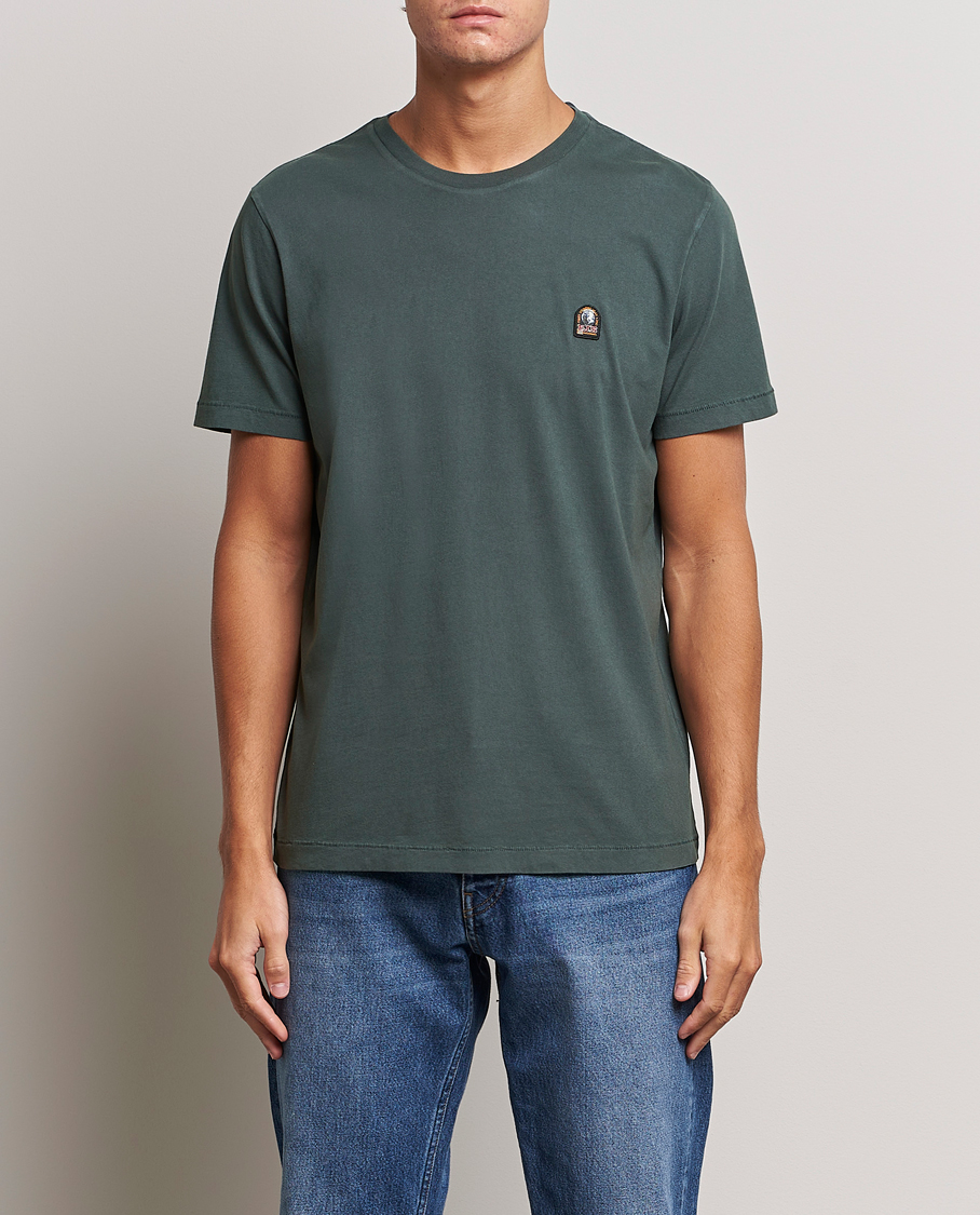 Herr |  | Parajumpers | Patch Crew Neck T-Shirt Green Gables