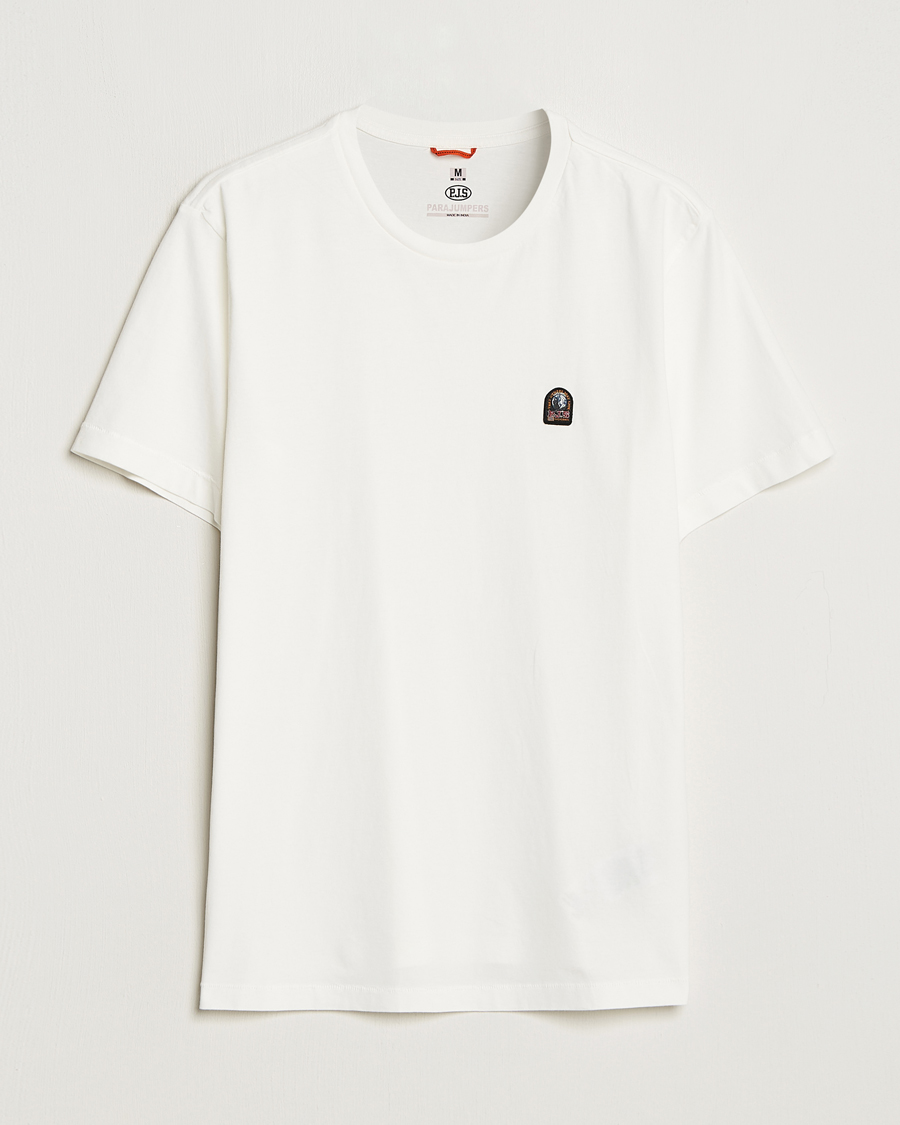 Herr | T-Shirts | Parajumpers | Patch Crew Neck T-Shirt Off White