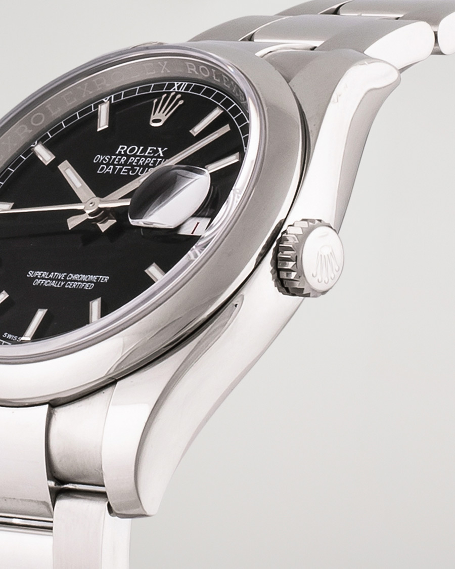 Herr | Pre-Owned & Vintage Watches | Rolex Pre-Owned | Datejust 116200 Oystert Perpetual Steel Black Steel Black