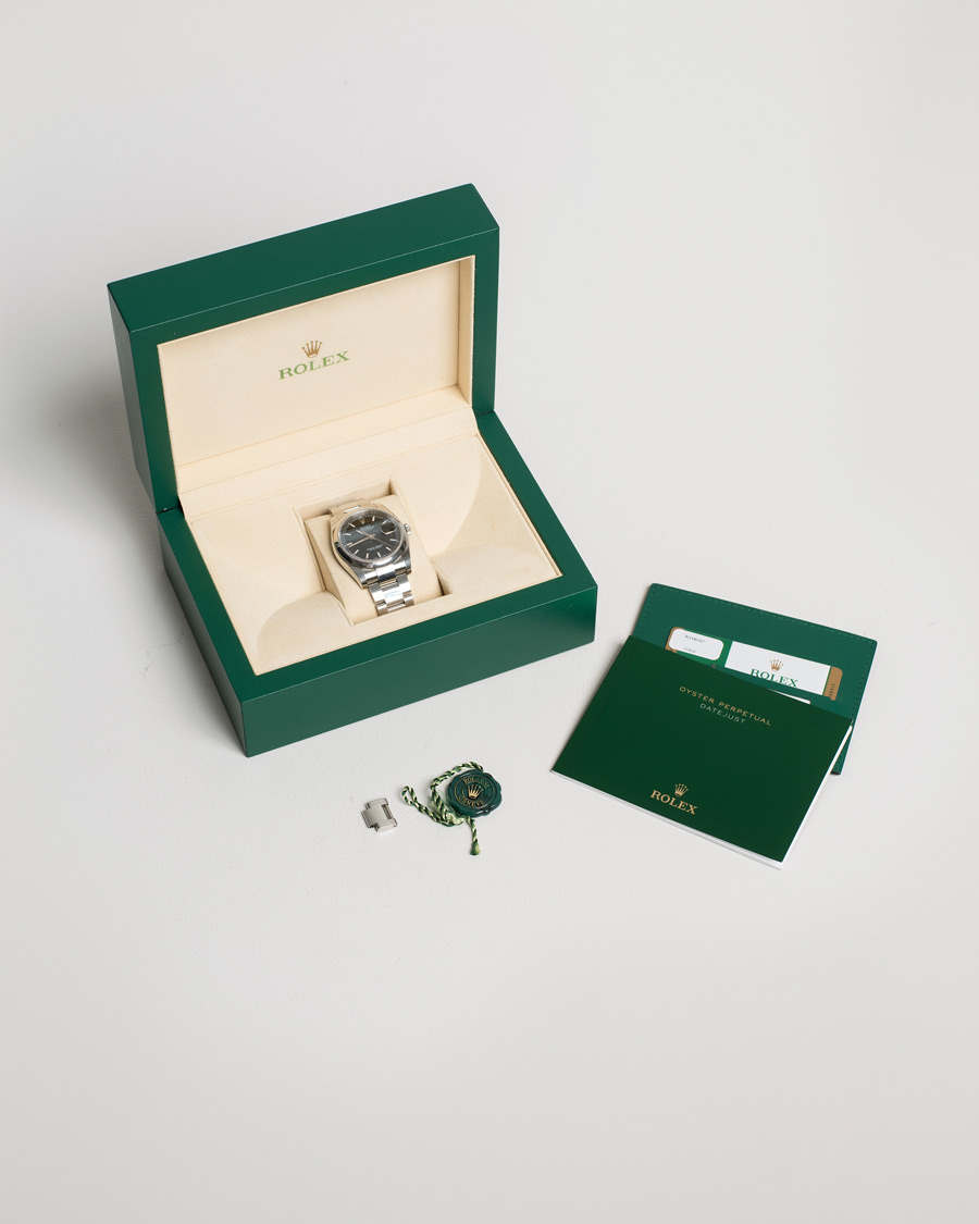 Herr | Rolex Pre-Owned Datejust 116200 Oystert Perpetual Steel Black Steel Black | Rolex Pre-Owned | Datejust 116200 Oystert Perpetual Steel Black Steel Black