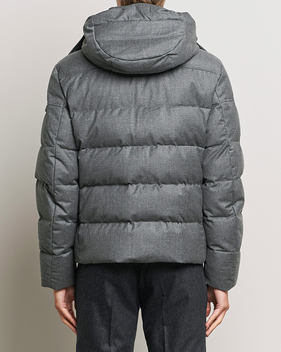 Herr | Jackor | MooRER | Brett Wool/Cashmere Hooded Jacket Grey