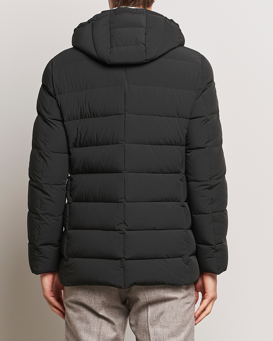 Herr | Jackor | MooRER | Florio Double Breasted Nylon Coat Dark Green