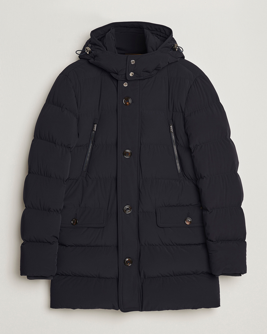 Herr | Jackor | MooRER | Gorner Water resistant Nylon Parka Navy