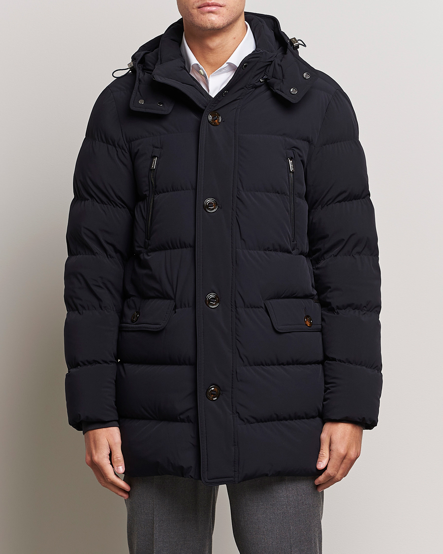 Herr | Jackor | MooRER | Gorner Water resistant Nylon Parka Navy