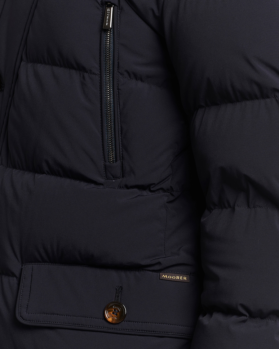 Herr | Jackor | MooRER | Gorner Water resistant Nylon Parka Navy