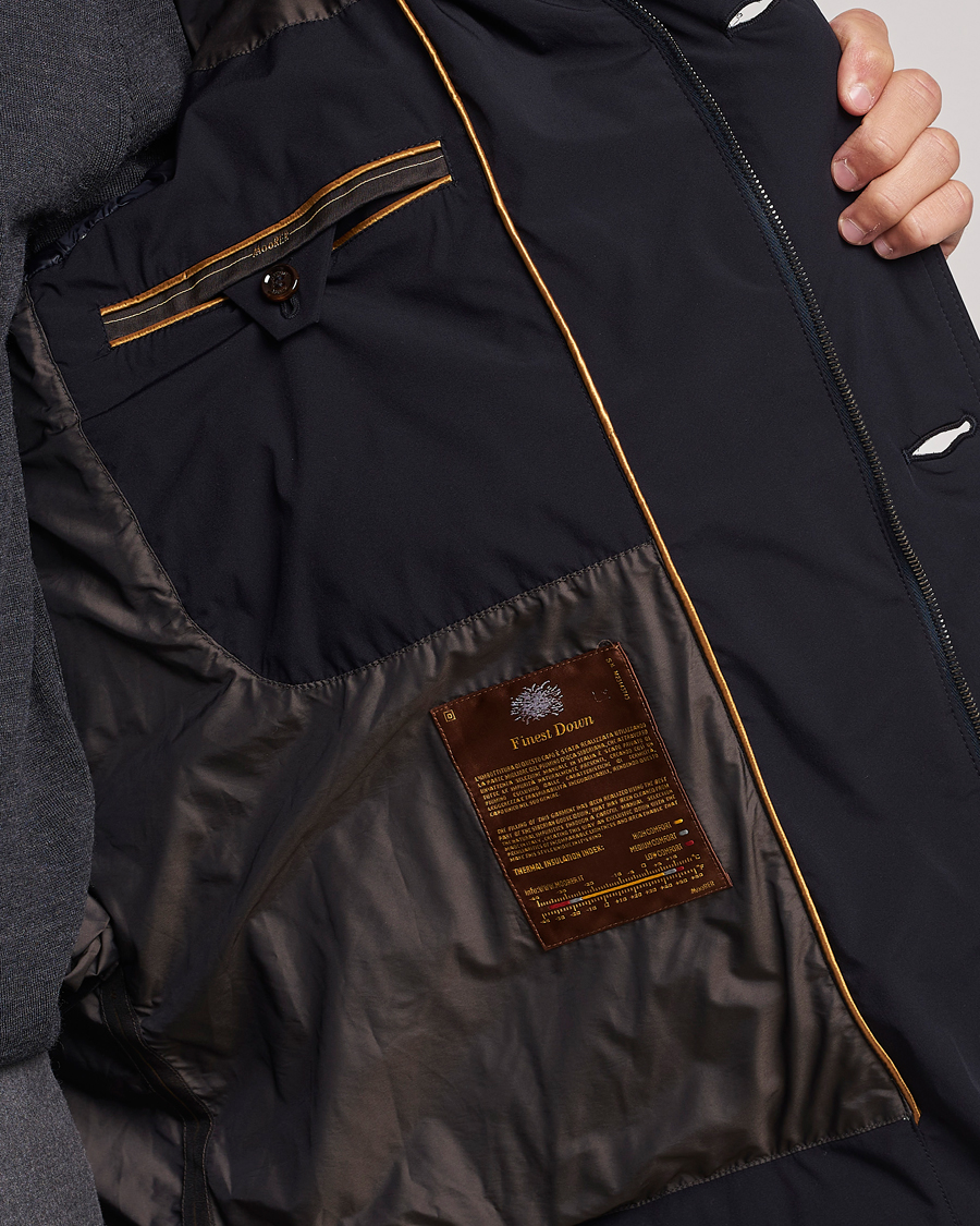 Herr | Jackor | MooRER | Gorner Water resistant Nylon Parka Navy
