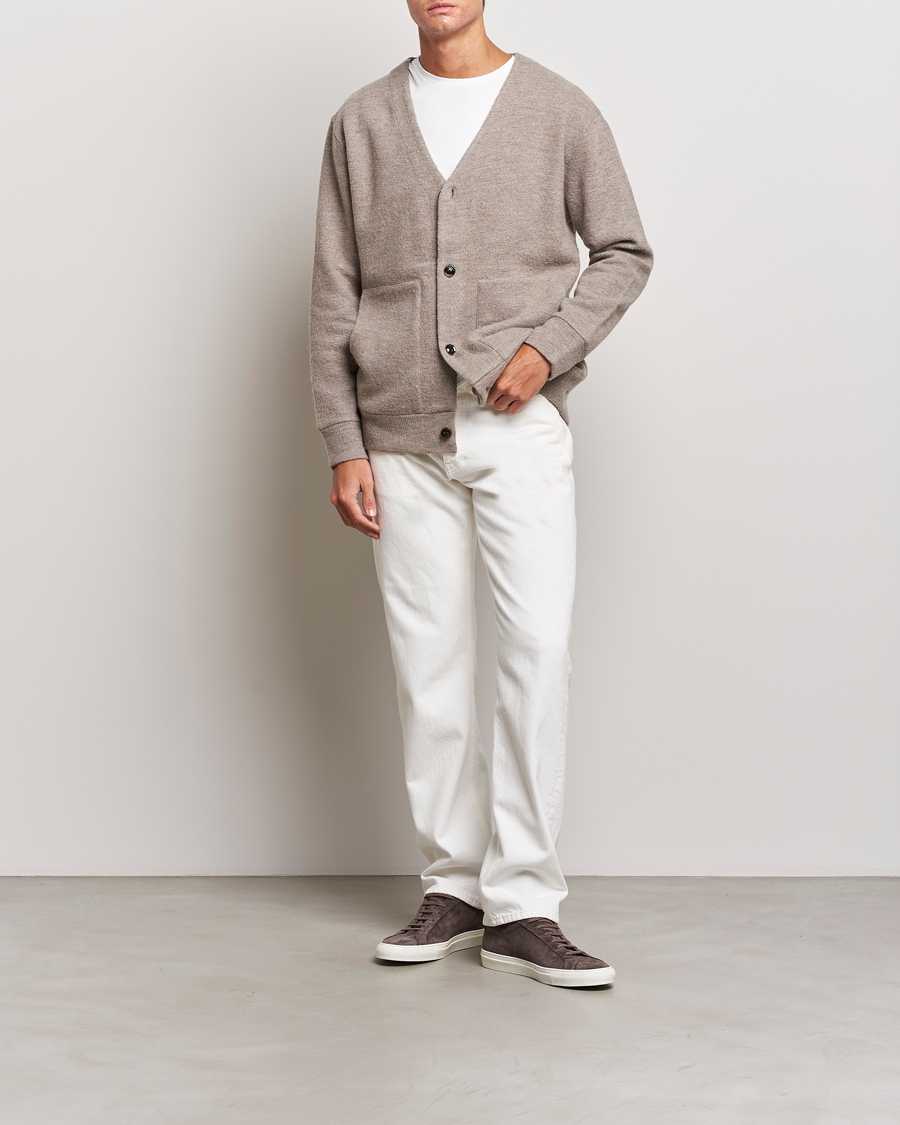 Herr | Tröjor | NN07 | Ice Boiled Wool Cardigan Khaki