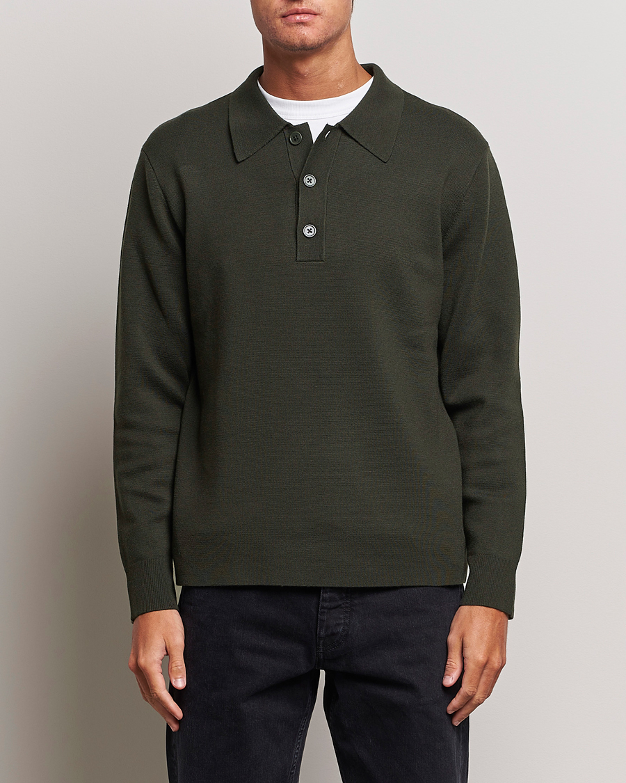 Herr |  | NN07 | Harald Knitted Polo Dark Green