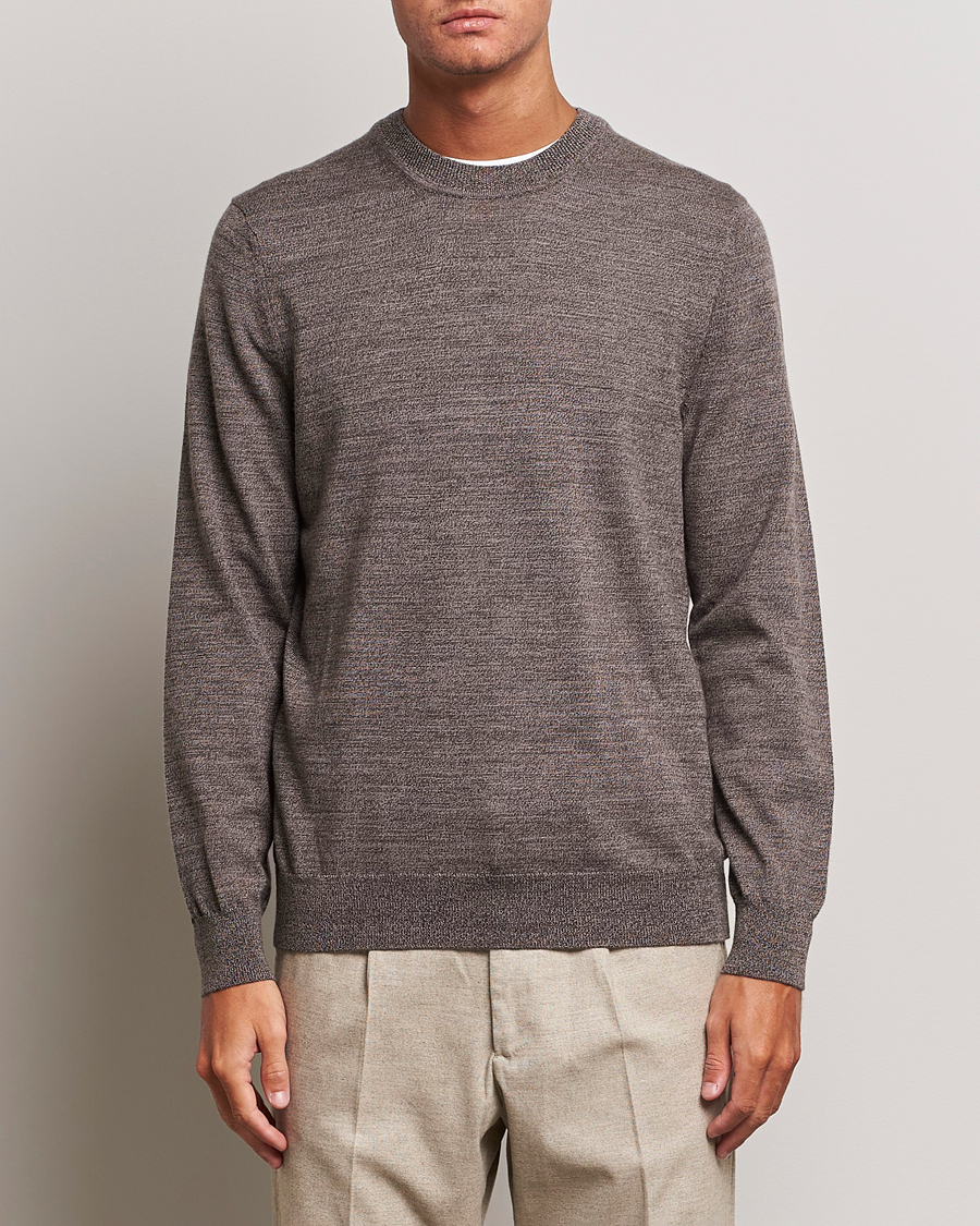 Herr | Pullover rundhals | NN07 | Ted Merino Crew Neck Pullover Shitake