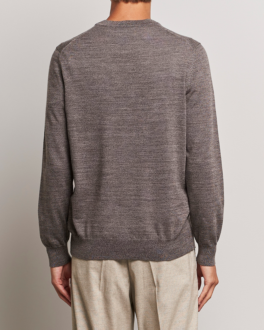 Herr | Tröjor | NN07 | Ted Merino Crew Neck Pullover Shitake